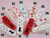 【DM便で送料100円】「着物クリップ（大）（7cm×2cm）」（ネコ・バラ・椿・うさぎ・牡丹・蝶・菊・梅）…