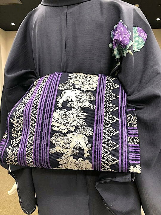 楽天市場】【撫松庵】【帯りぼん】【大正ロマン柄】【大人兵児帯 