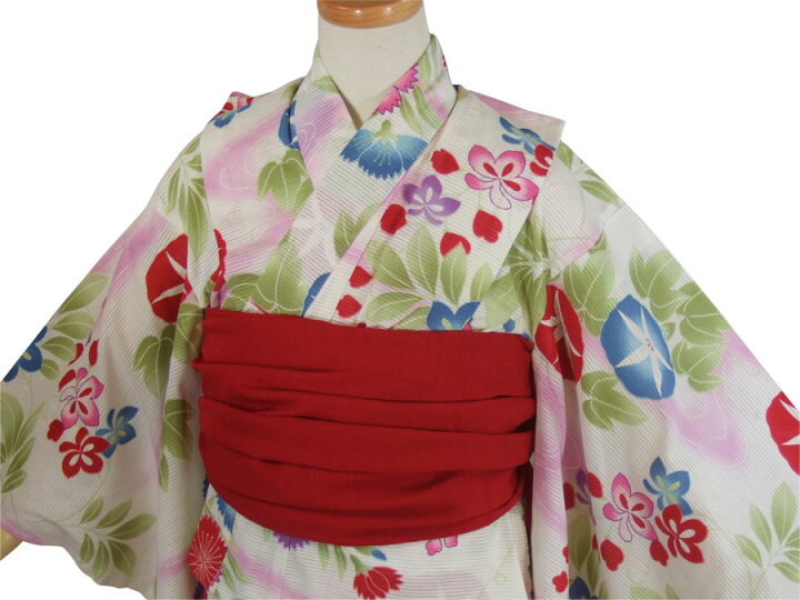 楽天市場】【撫松庵ジュニア】浴衣「藤撫子（ウスピンク）」【10〜11歳 