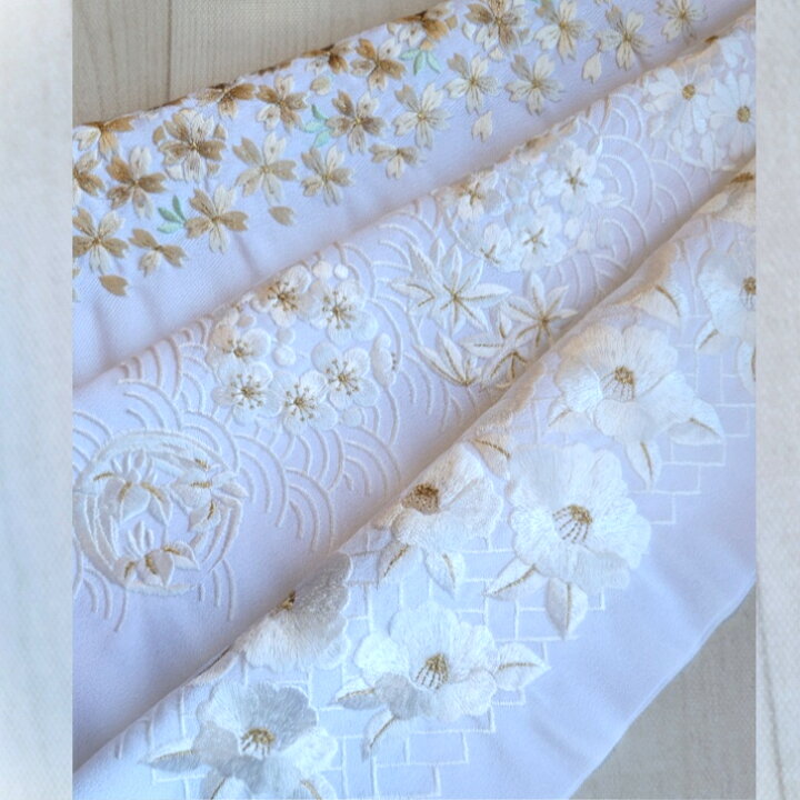 楽天市場】刺繍半衿 結婚式 訪問着 和装小物 豪華刺繍 振袖小物 着付け 