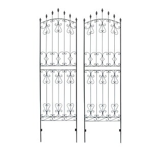 フェンス アイアンローズフェンス220 ハイタイプ 幅62×高さ220cm 2枚組 スチール製 RS013H-2P