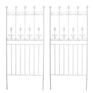 アイアン製フェンス ロータイプ オールドシャトーフェンス150 幅71.5×高さ156cm 2枚組 スチール製 OC002L-2P