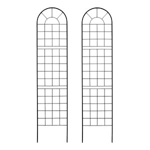 クラシックフェンス220 アイアンフェンス ハイタイプ 幅50×高さ220cm 2枚組 スチール製 YB016H-2P