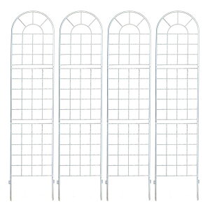 クラシックフェンス220 アイアンフェンス ハイタイプ 幅50×高さ220cm 4枚組 スチール製 YB016H-4P