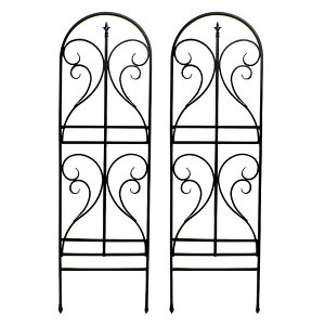 トレリス フェンス アイアンフェンス フィニアル 180 2枚組 IF-FN7950-2P 幅54.5×高さ183cm 地中埋込タイプ