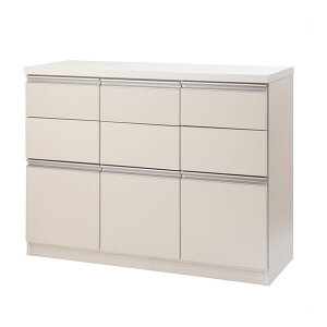 日本製 完成品 スタイリッシュデザイン スクエアキャビネット 幅109cm 引出しタイプ ジューシーシリーズ JUCEE ST-0014/ST-0018-NS