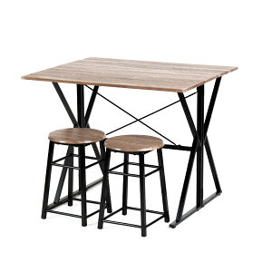 折りたたみダイニングテーブル 幅90cm ダイニングセット チェア2点セット UNI-0002-JK