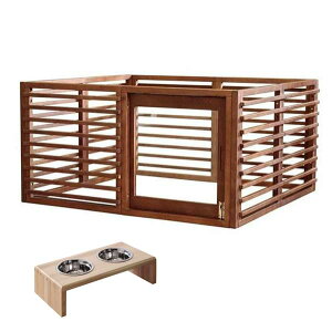 ペットケージ ワンケージプラス フードボウル高さ10.6cmセット LLサイズ 室内用犬小屋 zxc94182na-ie94015-SI