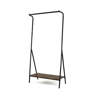 スチール Z型ハンガー 幅79cm 高さ166.5cm 丈の長い服の収納 下棚付 CH-2318