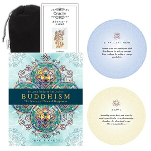 �y�I���N���J�[�h�z �����I���N���J�[�h�F�K���̉Ȋw�ƕ��a Buddhism Oracle Cards ���{��̃I���N���J�[�h��{������&�|�[�`�t�� ���K�i