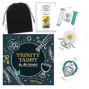 �y�^���b�g�J�[�h�z �g���j�e�B �^���b�g Trinity Tarot ���{��̃^���b�g�J�[�h��{������&�|�[�`�t�� ���K�i