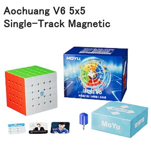 ���S�̕ۏؕt�� ���K�i Aochuang V6 5x5 Single-Track Magnetic ���Γ��� 5x5x5�L���[�u �i�V���O���g���b�N�j ���̃p�Y��