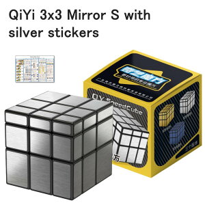 ���S�̕ۏؕt�� ���K�i QiYi 3x3 Mirror S with silver stickers �~���[�L���[�u �V���o�[ ���΂Ȃ� ���̃p�Y��