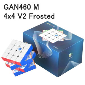 ���S�̕ۏؕt�� ���K�i GAN460 M 4x4 V2 Frosted �X�e�b�J�[���X ���Γ��� �X�s�[�h�L���[�u GANCUBE ���Z�p 4x4