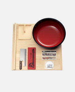 普及型麺打ちセット(大)(そば・うどんDVD付) 麺台、こね鉢が大きいので麺打ち作業が楽にできます! A-1260 麺道具 豊稔 麺切包丁 こね鉢 麺棒 麺台 こま板 切り台 まな板 そば 蕎麦 麺打
