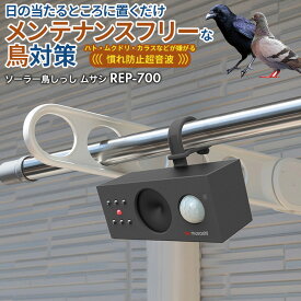 【49％引き】 ムサシ ソーラー鳥しっし（REP-700） 超音波 ハト 鳩 カラス からす 烏 ムクドリ 椋鳥 害鳥対策 害獣対策 防獣 屋外 畑 花壇 家庭菜園 庭 駐車場 ソーラー発電 太陽光発電 USB充電