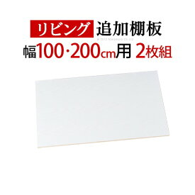 大型スライドドア・リビングボード サローネ リビング 幅100・200cm専用 追加棚板 2枚組 パーツ 部品 オプション マストバイ