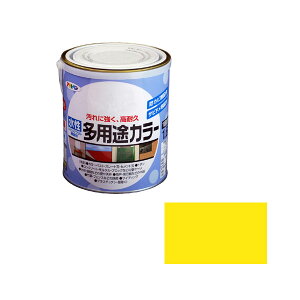 【お買い物マラソン限定 エントリーでポイント10倍】水性多用途カラー 1.6L (黄色) 水性塗料 塗料 木材 鉄部用 コンクリート 錆止め DIY 工具 ガーデニング アサヒペン 福井