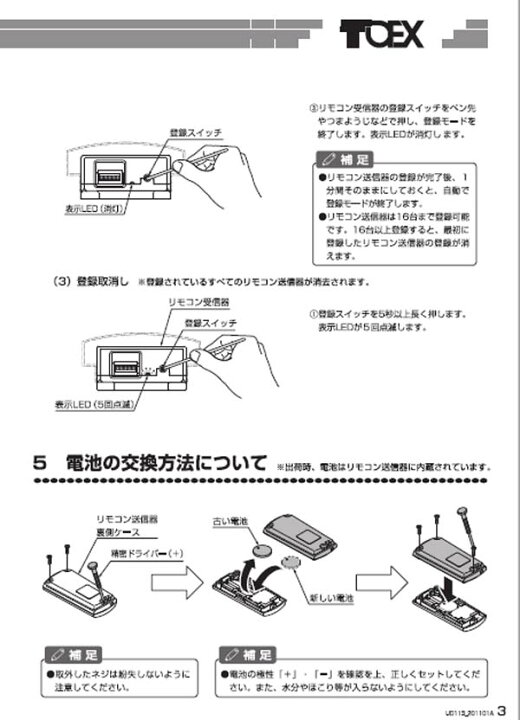 楽天市場】【LIXIL TOEX】リモコン送信機 PDC－3型 