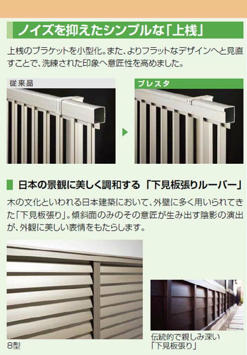 楽天市場】【補修 フェンス】プレスタフェンス8型（本体のみ）高さ 