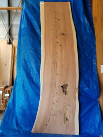 天然杉 一枚板 天板 無垢材 厚3.5cm×巾60～92.5cm×長264cm カウンターテーブル板 書斎机 陳列棚 会議室 DIY 送料無料