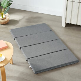 Homera（ホメラ）ごろ寝マット 4つ折り 高反発 お昼寝マット 長座布団 折りたたみごろ寝布団 ロングシートクッション 休憩 車中泊マットレス 滑り止め付き 畳める 固綿入り 体圧分散 収納用のストラップ付き 70×120×5cm