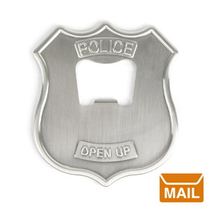 y [ z ObY 𔲂 {gI[vi[ XeX x@ |X obW {g I[vi[y KIKKERLAND / LbJ[h zpolice badge bottle opener / WakuWaku
