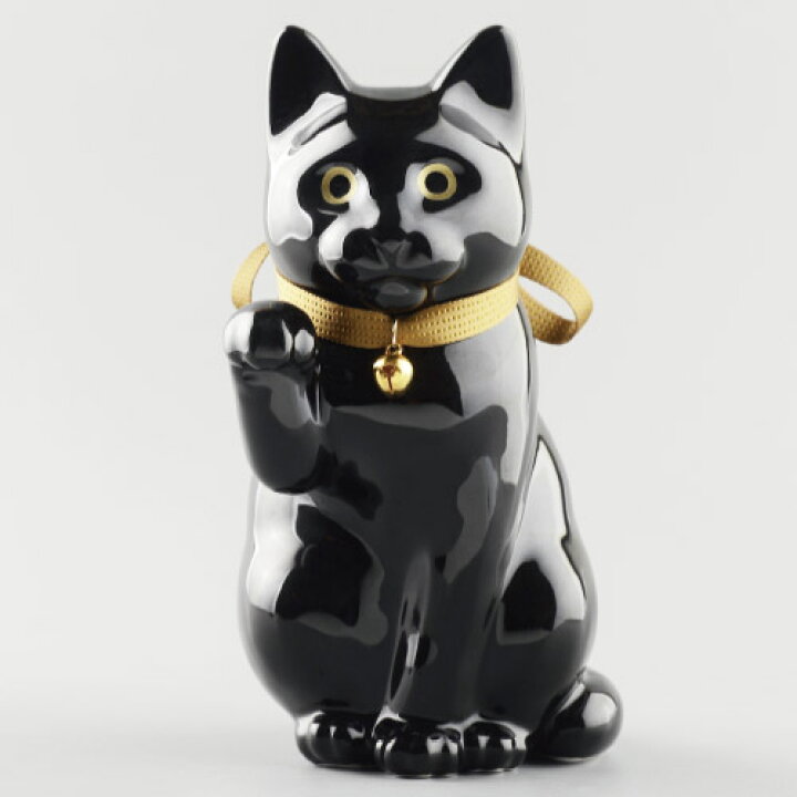 楽天市場 招き猫 おしゃれ かわいい 高級 日本製 へそくりの招き猫 壱号黒 黒 Katakoto カタコト Manekineko Bank First Model Black 猫 雑貨 陶器 貯金箱 ブラック 佐賀 肥前吉田焼 開店 開業 祝い オープン プレゼント