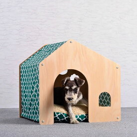 猫 ペット ハウス ベッド ペットハウス 犬 木目調 洗える ペットハウス ペットベッド クッション 簡単組立 室内用 ねどっこ 小型犬 おしゃれ かわいい
