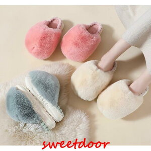 「ポイント10倍!」おしゃれ かわいい 冬 スリッパ ルームシューズ スリッポン かかと付き 滑り止め 防寒 メンズ レディース ふわふわ プレゼント