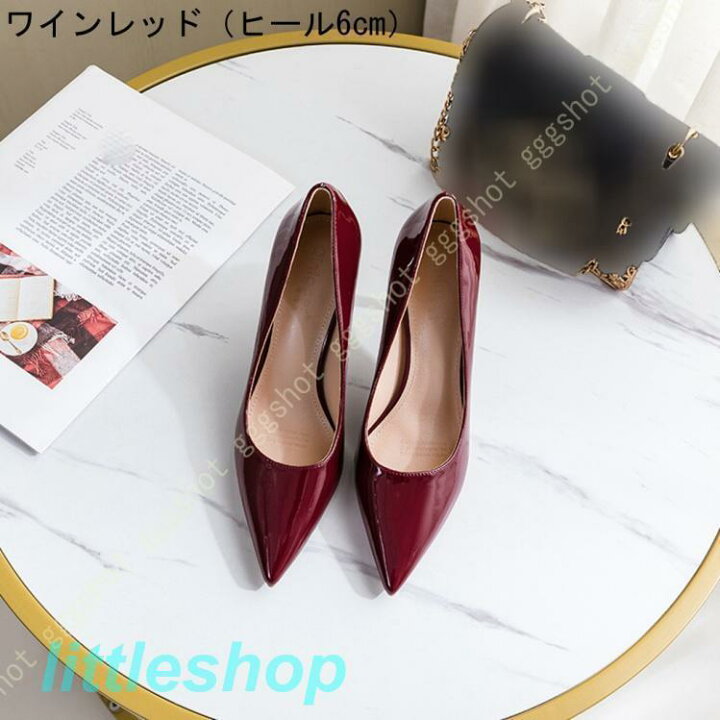 楽天市場】パンプス ピンヒール ハイヒール ポインテッドトゥ 6cm 