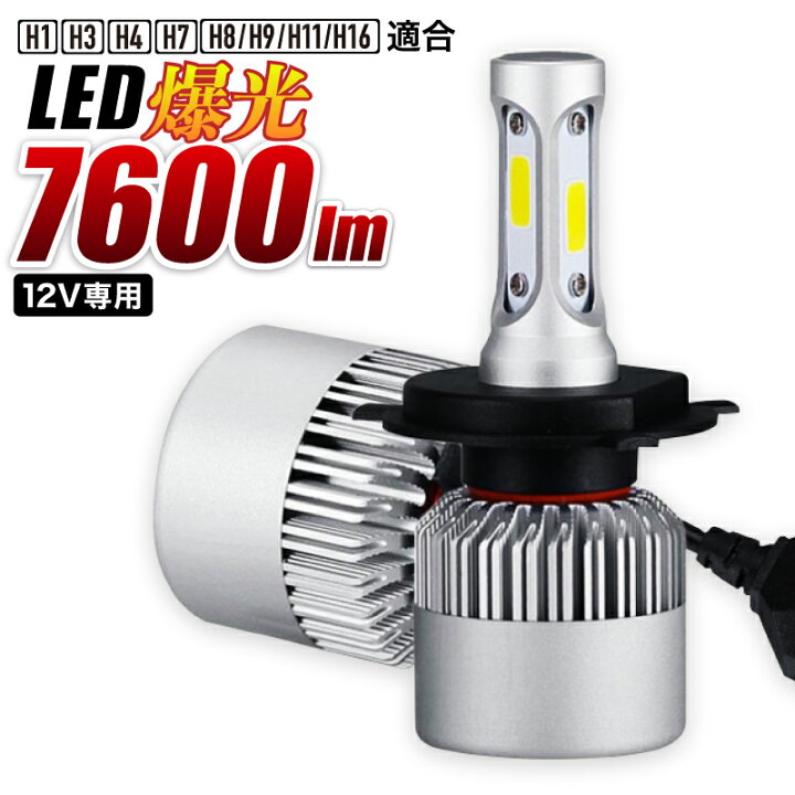 楽天市場 Led ヘッドライト H4 バイク 車検対応 明るい 最強ルーメン フォグランプ バルブ 後付け 汎用 H1 H3 H4 H7 H8 H9 H11 H16 12v 24v ワクワク倉庫 楽天市場店