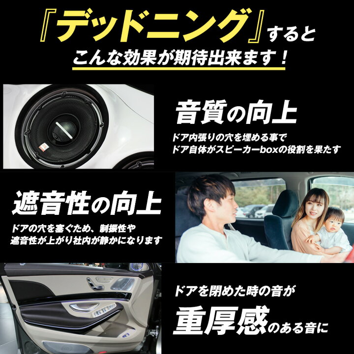 楽天市場 デッドニングシート 吸音材 デッドニング キット 遮音 防音 材料 制振材 シート スピーカー 車用 防振 音質アップ 車 効果 ロール アルミ ロードノイズ ビビリ音 父の日 プレゼント ワクワク倉庫 楽天市場店