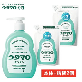 ウタマロ キッチン本体(300ml)+詰替(250ml)×2個 / 台所洗剤 台所洗剤 キッチン用洗剤 肌に優しい しっかり洗える