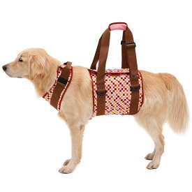 犬 歩行補助ハーネス 介護 ハーネス 胴輪 LaLaWalk ララウォーク 大型犬用 ピンク×ブラウン SS/S/M/L/LL イヌ 老犬 介護用品 散歩 大型 ドッグハーネス 介護用 補助器具 ハーネス リード 歩行補助 胴輪 ボクサー シベリアンハスキー ラブラドールレトリーバー 犬用