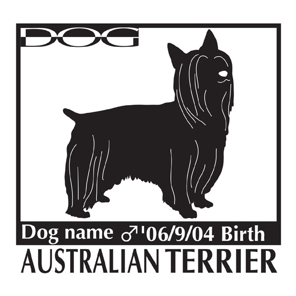 美しいシルエットステッカー 犬のお名前 お誕生日入れ無料 犬 ステッカーA オーストラリアンシルキーテリア 毎日がバーゲンセール ステッカー Lサイズ スーツケース 車 バイク オンラインショップ