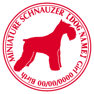 ミニチュアシュナウザー ステッカー Cパターン グッズ 名前 シール デカール シルエット車 自動車 カッコイイ カッコいい ミニシュナ オリジナル くるま car カー シール デカール 犬 いぬ イ