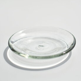 奥原硝子製造所 5寸皿（直径14.5cm） 琉球ガラス 手作り吹きガラス 【あす楽対応】