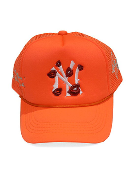 楽天市場 La Ropa ラ ロパ メッシュキャップ オレンジ メンズ ロゴ 刺繍 帽子 Ny Trucker Hat Orange Walkinstore