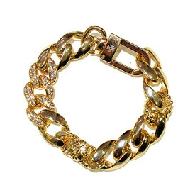 アドバンス ADVANCE デザインタイプ ゴールド ブレスレット GOLD BRACELET -17.5cm×1.5cm-