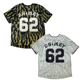 GRIMEY グライミー シャツ トップス 半袖 ユニフォーム ゲーム ロゴ メッシュ LUCKY DRAGON MESH BASEBALL JERSEY -2.COLOR-