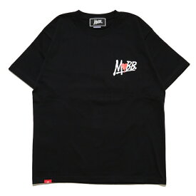 モブ MOBB Tシャツ XS,S,M,L,XL,XXLサイズ ブラック/黒 カットソー 半袖 ロゴ HEART DRIP T-SHIRT -BLACK-