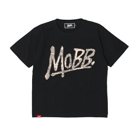 モブ MOBB Tシャツ XS,S,M,L,XL,XXLサイズ ブラック/黒 カットソー 半袖 ロゴ PAISLEY OG T-SHIRT -BLACK-