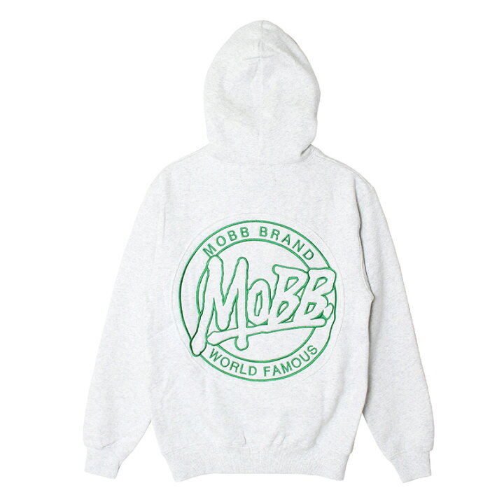 楽天市場】モブ MOBB ロゴ刺繍フーディ S,M,L,XLサイズ グレー 