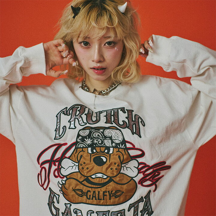 楽天市場】GALFY ガルフィー ロンTEE L,XLサイズ ブラック/黒 ホワイト ガルフィー ロンティー XL