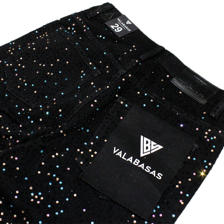 楽天市場】VALABASAS ヴァラバサス バギーパンツ 29-32インチ ブラック