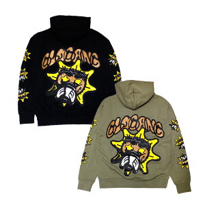 GLO GANG �O���[�M�����O �p�[�J�[ �g�b�v�X �t�[�f�B�[ �W�b�v�A�b�v ���S �j�����p DESERTED SUN HOODIE -2.COLOR-