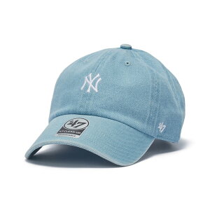 47 MLB���F �x�[�X�{�[���L���b�v �X�q NY �j���[���[�N�E�����L�[�X �N���[���i�b�v �f�j�� �t���[�T�C�Y YANKEES DENIM CLEAN UP -W.INDIGO-