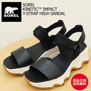 �ԕi������������ SOREL �\���� ���f�B�[�X KINETIC IMPACT Y-STRAP HIGH SANDAL �L�l�e�B�b�N �C���p�N�g ���C�X�g���b�v �n�C �T���_�� Black, Chalk �u���b�N, �`���[�N ���� �X�|�[�c�T���_�� ���U�[ �X