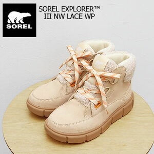 SOREL \ fB[X SOREL EXPLORER III NW LACE WP \GNXv[[3 j[[X@EH[^[v[t Honey White, Sea Salt nj[zCg,V[\g C V[Y h